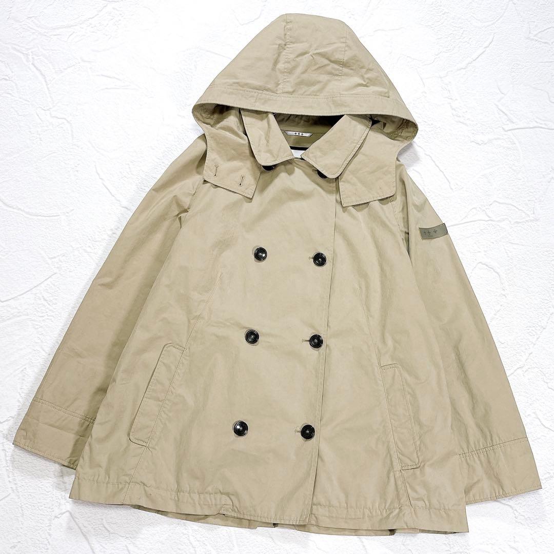TATRAS タトラス　ショート　トレンチコート　大きいサイズ　5 フード付き