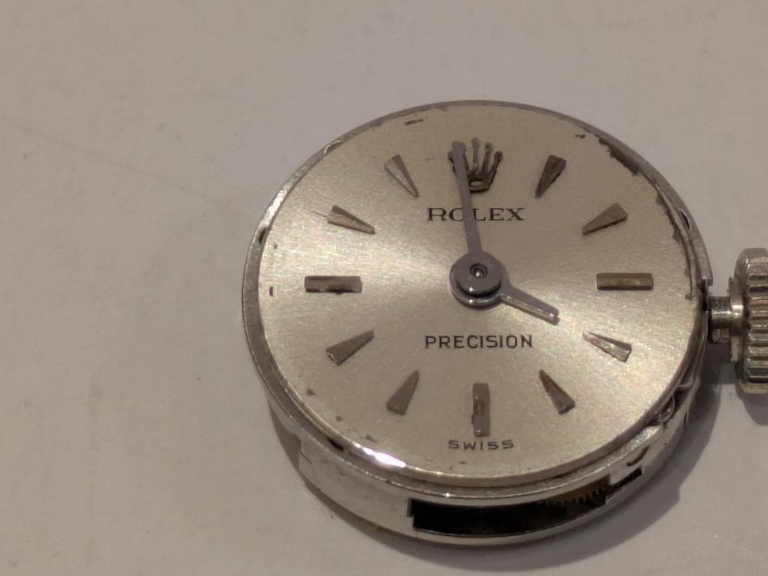 M*c様 ROLEX プレシジョン 手巻き腕時計 レディース ムーブメント 動作
