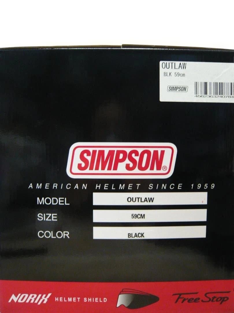 SIMPSON　ヘルメット　　アウトロー 　フルフェイス