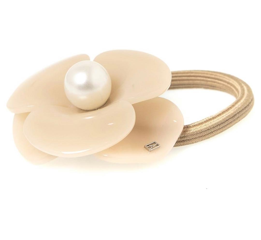 新品未使用　アレクサンドル ドゥ パリ　パールヘアゴム