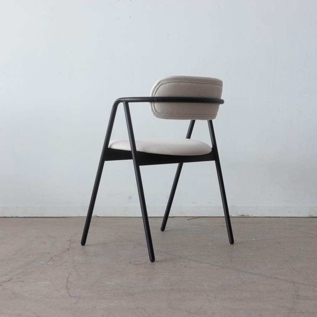 ダイニングチェア アイアン　アイボリー