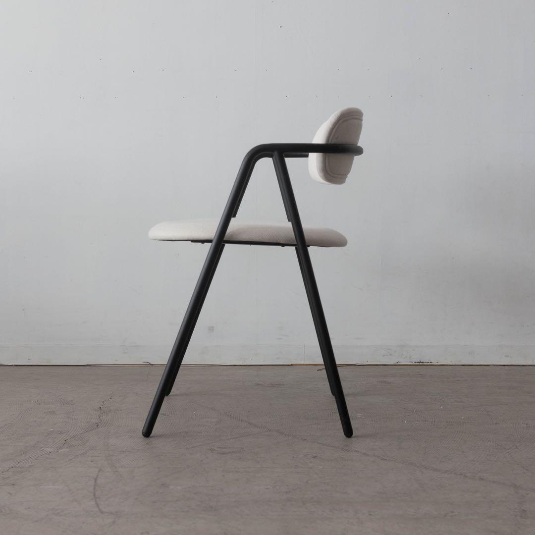 ダイニングチェア アイアン　アイボリー