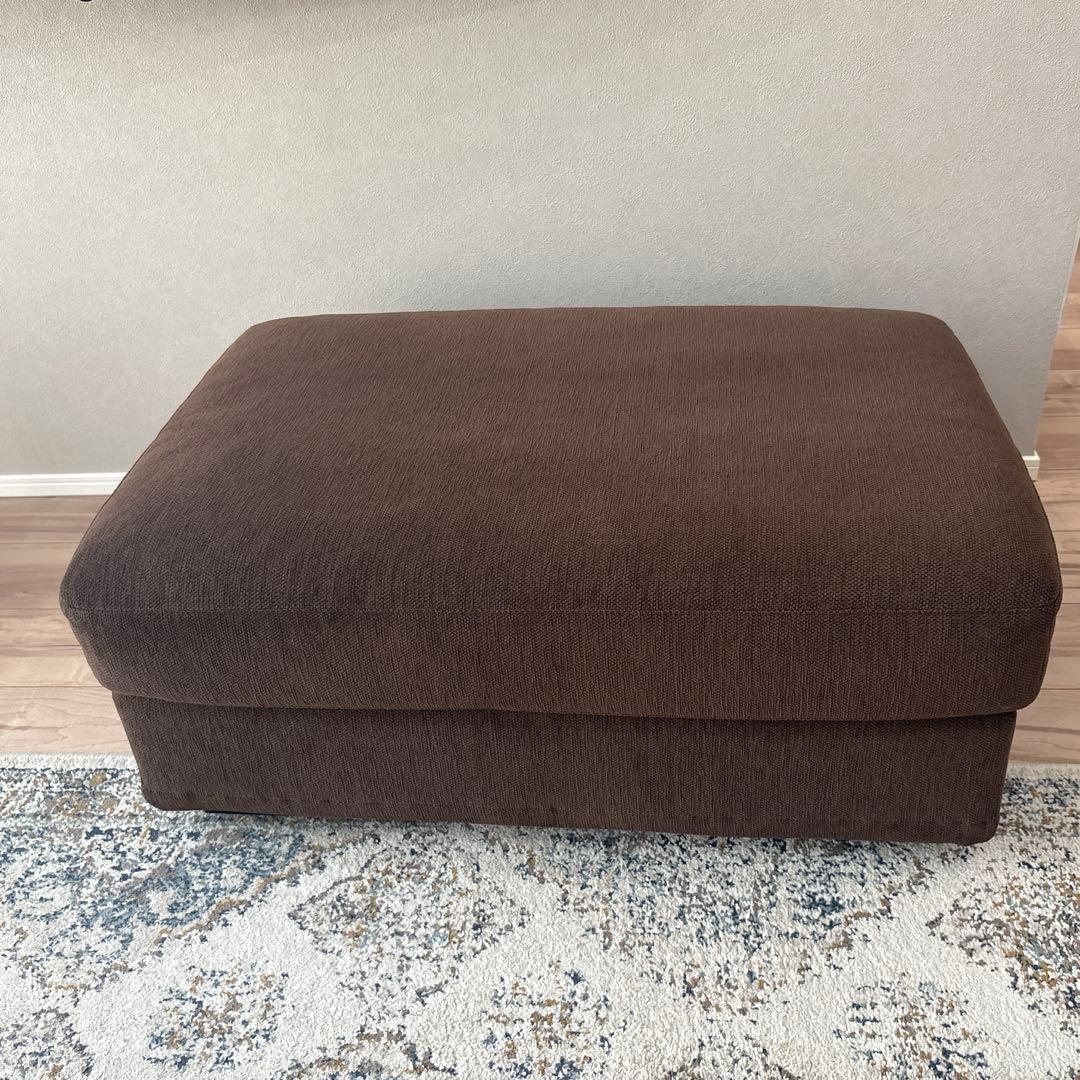 estic SPIGAオットマン　ファブリック ブラウン　スツール