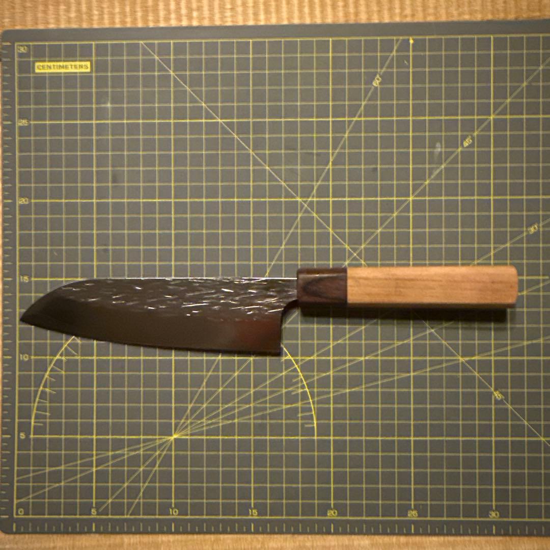 伝統工芸士　黒崎優　樹氷　スーパーゴールド２　欅　三徳包丁　越前打刃物