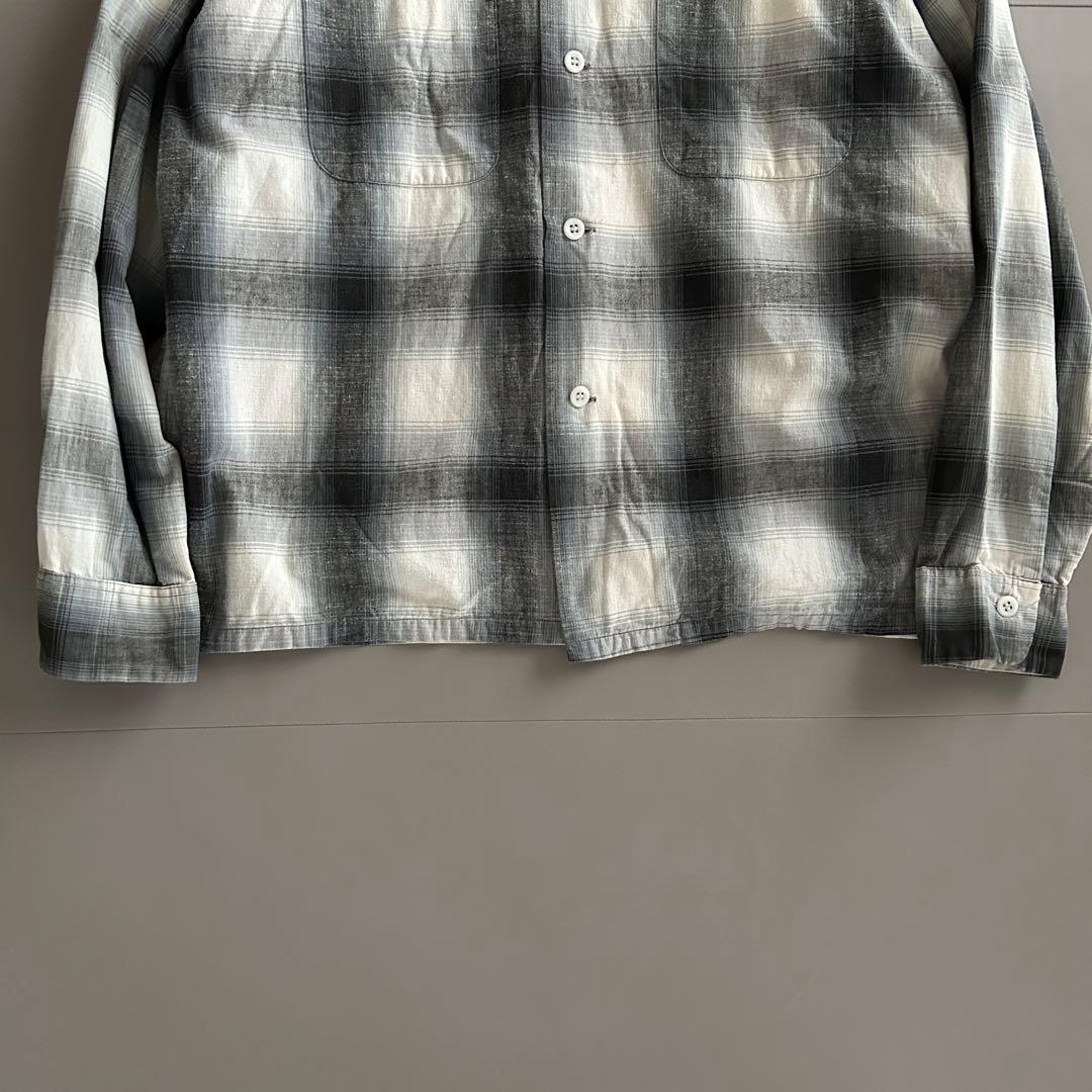 Vintage 50s~ PILGRIM オンブレチェック オープンカラーシャツ