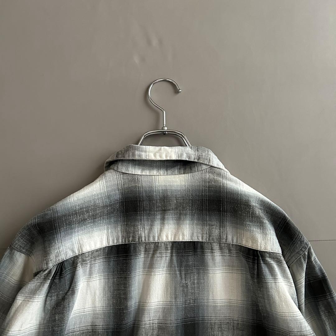 Vintage 50s~ PILGRIM オンブレチェック オープンカラーシャツ