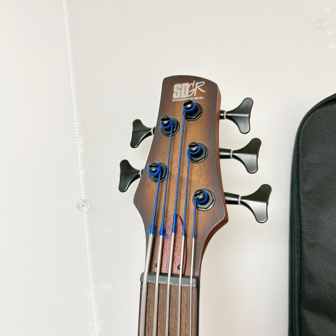 美品 Ibanez SRH-505F フレットレスアクティブベース 5弦ベース