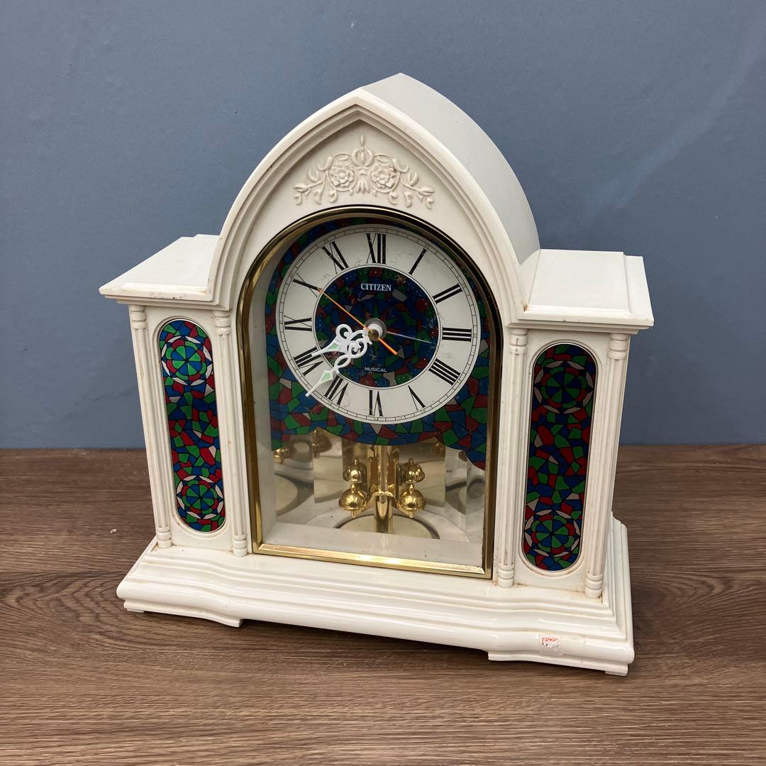E-3 ジャンク品 シチズン 置時計 ローレライ オルゴール付 ヴィンテージ