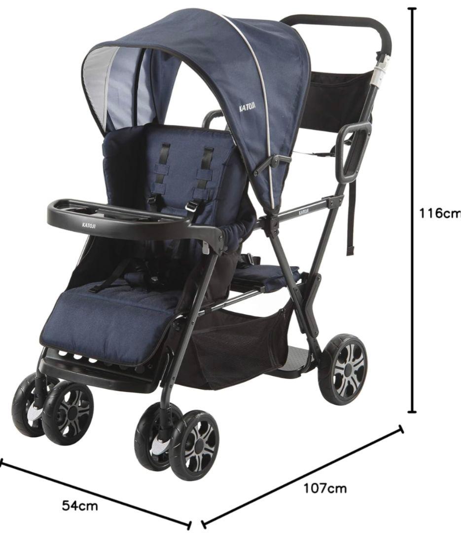 *mika*　KATOJI カトージ ベビーカー 二人でゴー 2人乗り
