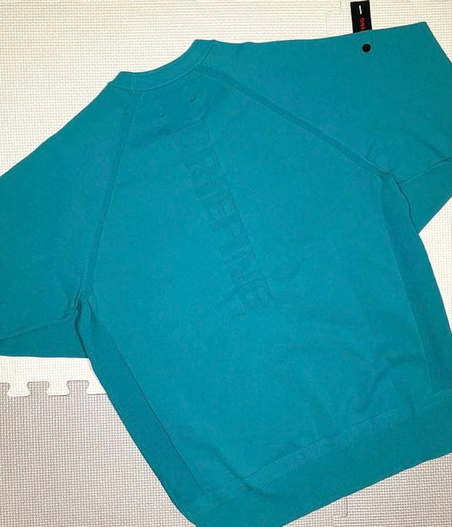 BRIEFING GOLF MS CREWNECK KNIT（ターコイズ／M）