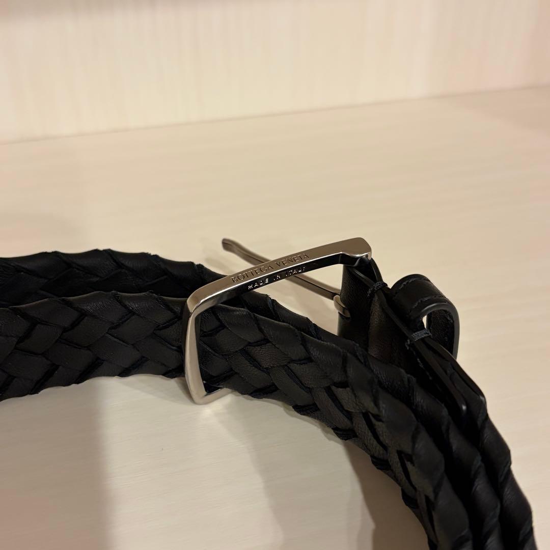 BOTTEGA VENETA編み込みレザーベルト