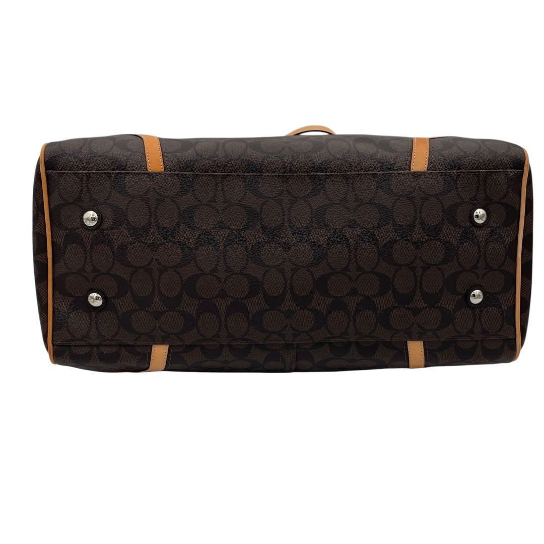 美品✨COACH ボストンバッグ シグネスチャー PVC ブラウン 2way