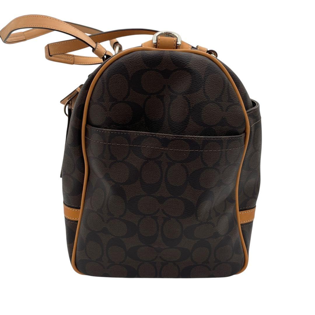 美品✨COACH ボストンバッグ シグネスチャー PVC ブラウン 2way