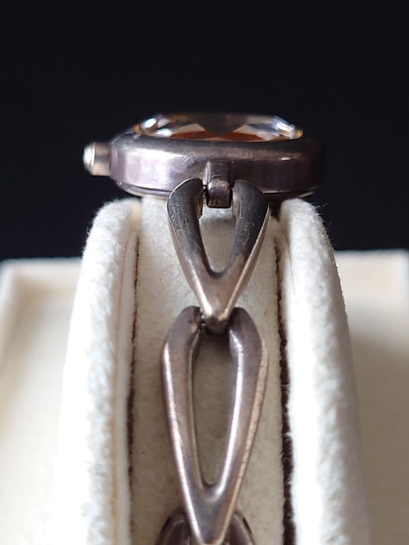 4℃ レディース腕時計 シルバー925　カットガラス