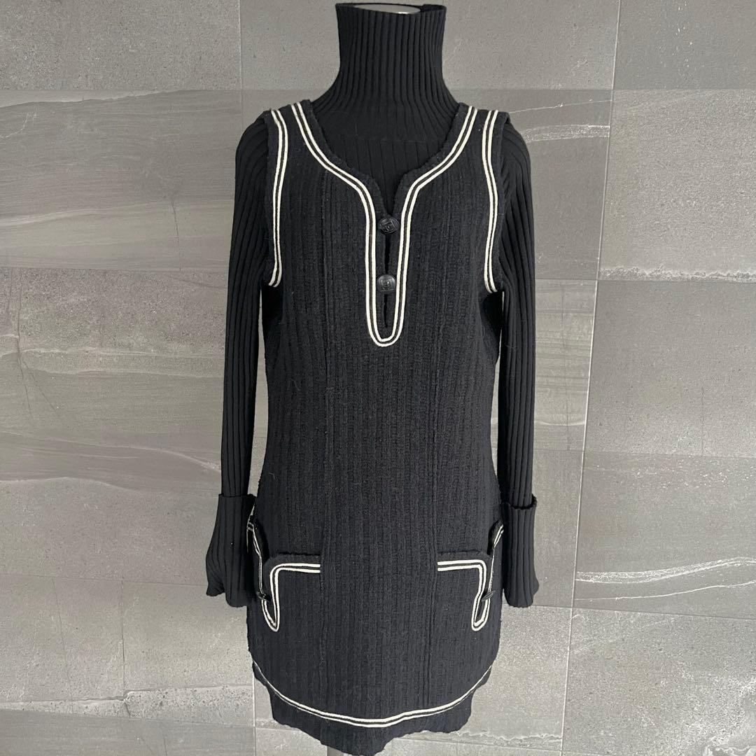 未使用　CHANEL シャネル　ジャンバースカート　ワンピース