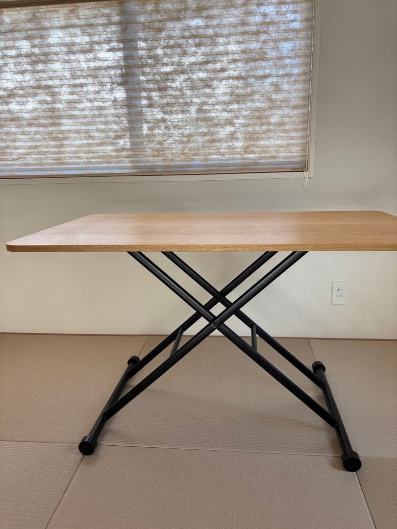 LOWYA テーブル 昇降式 折りたたみテーブル