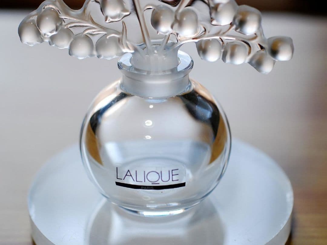 未使用品 ラリックLALIQUEクリスタル 香水瓶すずらんクレールフォンティーヌ