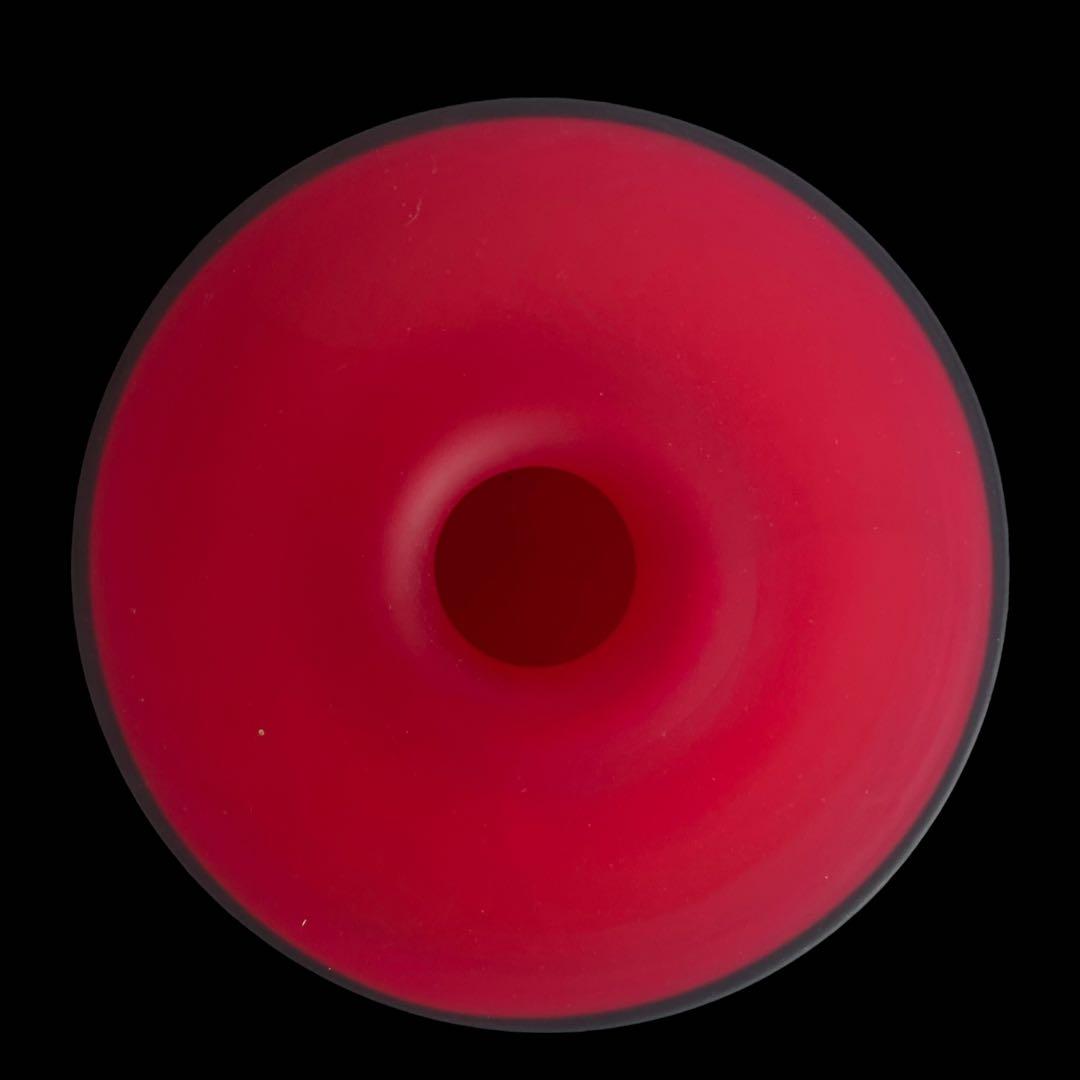 『芸術的な曲線美』世界的ガラス工芸作家 竹内伝治 傳治 花瓶 フラワーベース