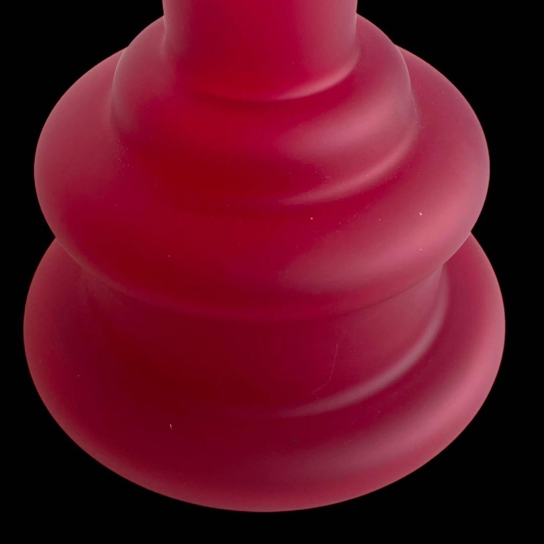 『芸術的な曲線美』世界的ガラス工芸作家 竹内伝治 傳治 花瓶 フラワーベース