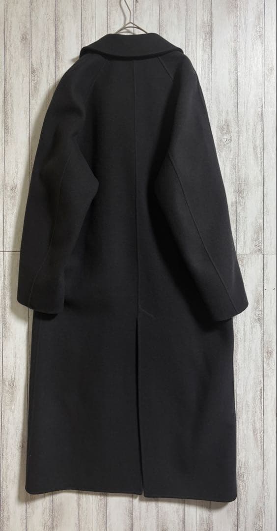 BABYLONE リバーダブルロングコート チャコール グレー タグ付き