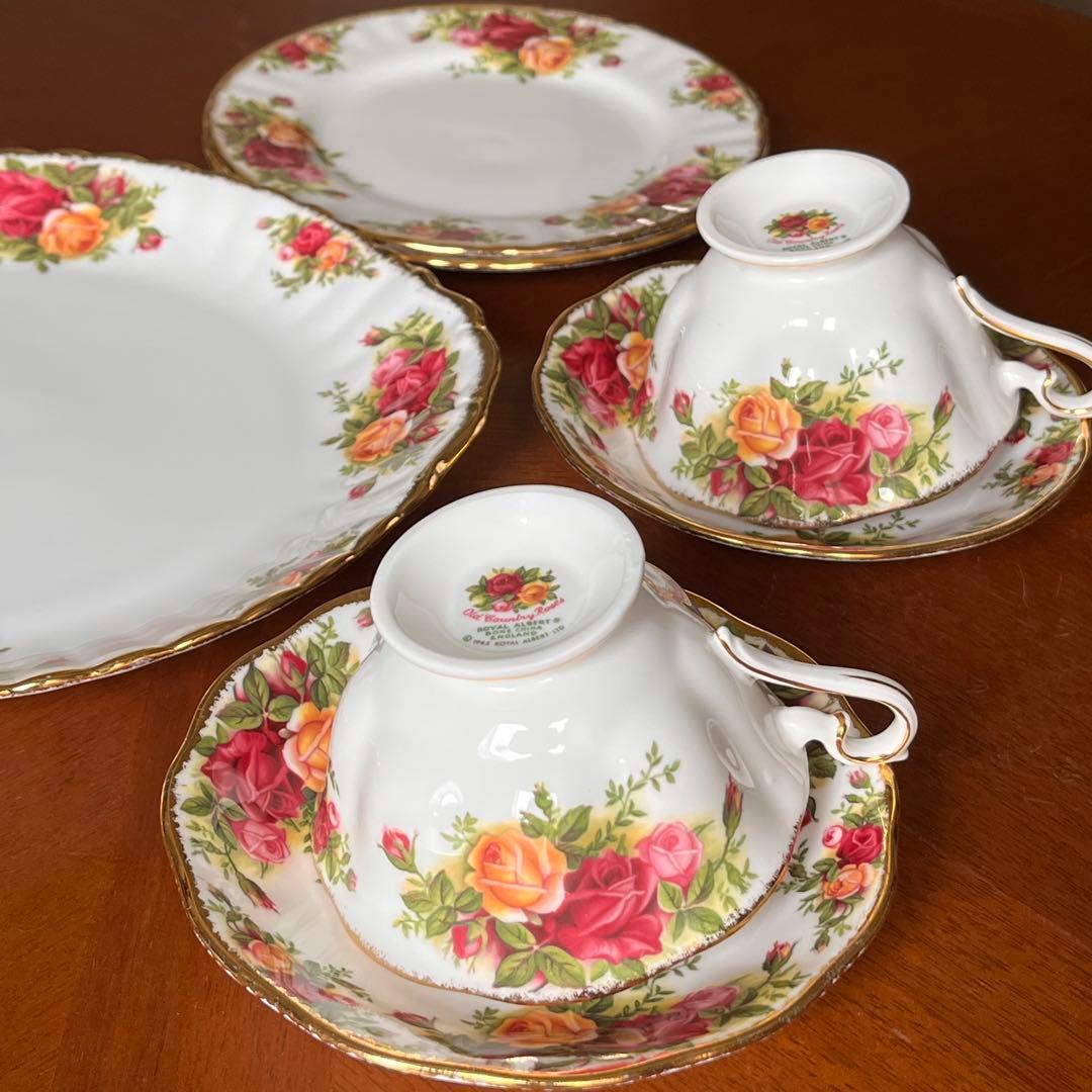 【美品】ロイヤルアルバート★オールドカントリーローズ★Tea for two