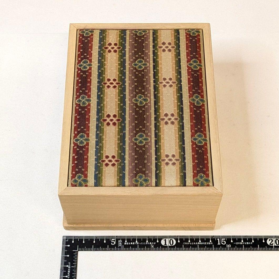 【フォロー割・新品】 ハガキケース　龍村美術織物　経錦 花文暈繝錦　葉書箱