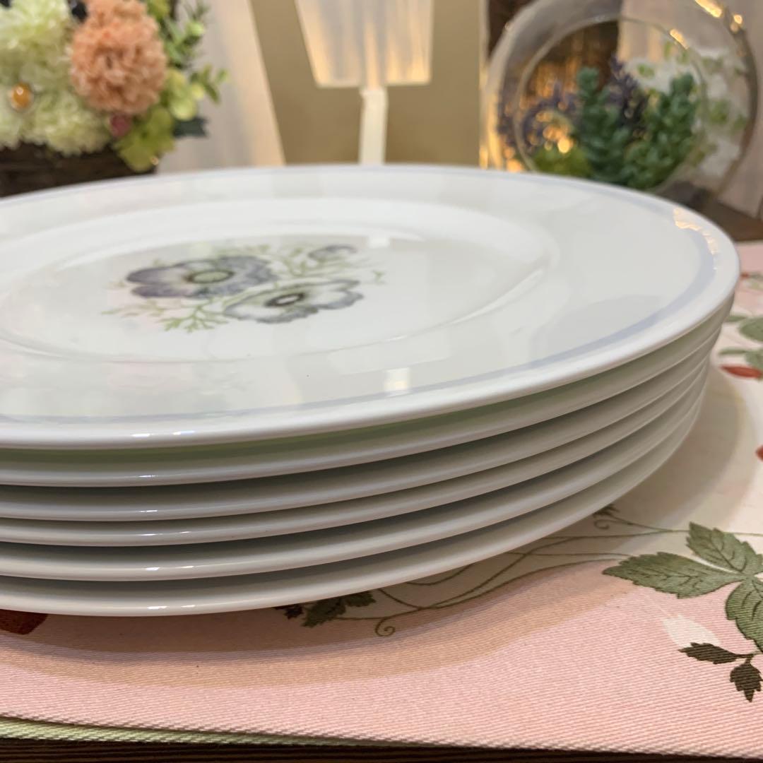 ウェッジウッド グレンミスト　スージークーパー　27cmディナープレート　6枚