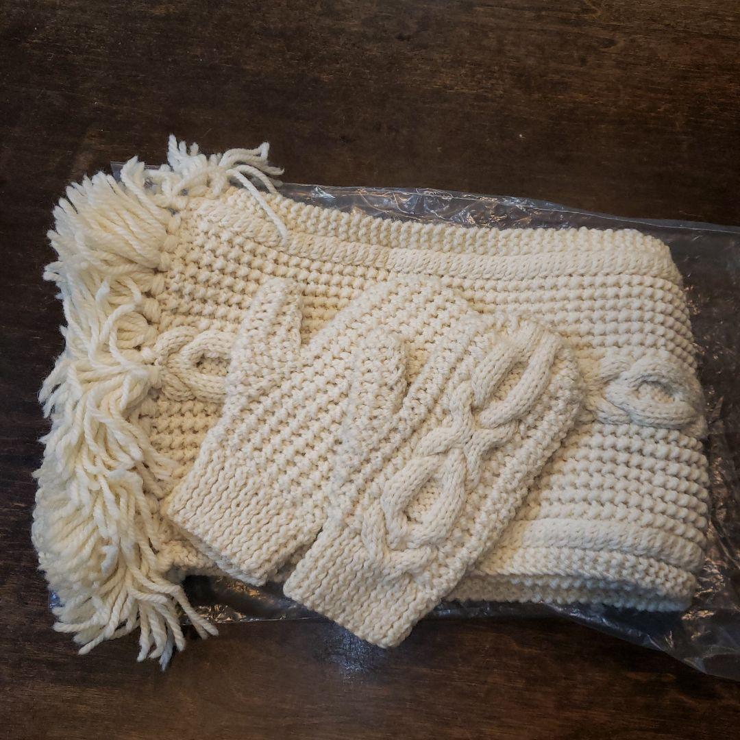 【新品未使用】INVERALLAN　ミトン手袋　マフラーセット