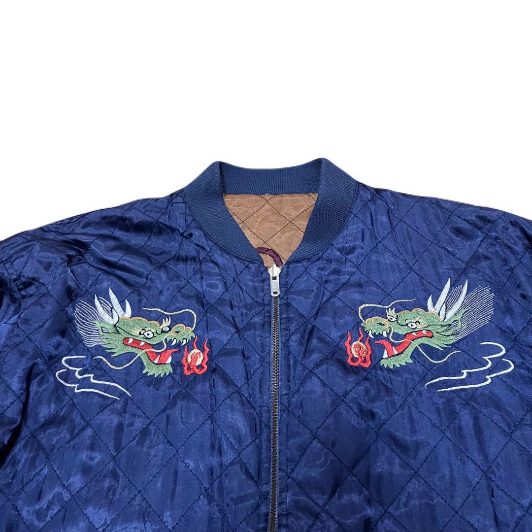 80s金タグ CREAM SODA クリームソーダ リバーシブル スカジャン