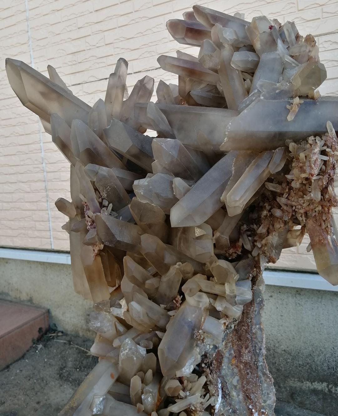 【特大!!!】　水晶クラスター　【32.8kg】