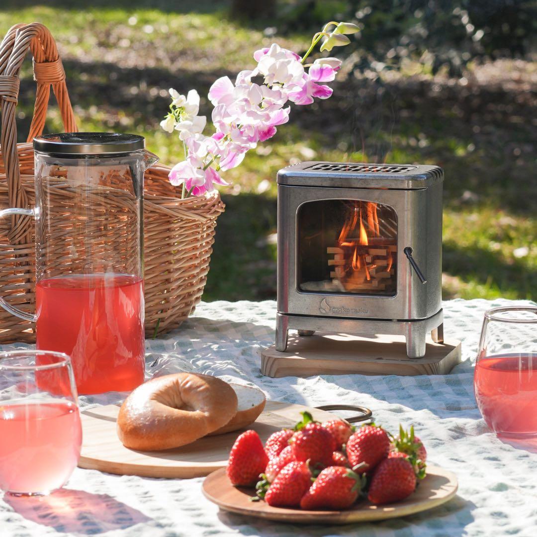 mokumoku ちいさなまきストーブコンロ 日本製 ミニ薪ストーブ 調理/癒し