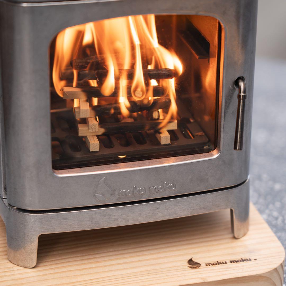 mokumoku ちいさなまきストーブコンロ 日本製 ミニ薪ストーブ 調理/癒し