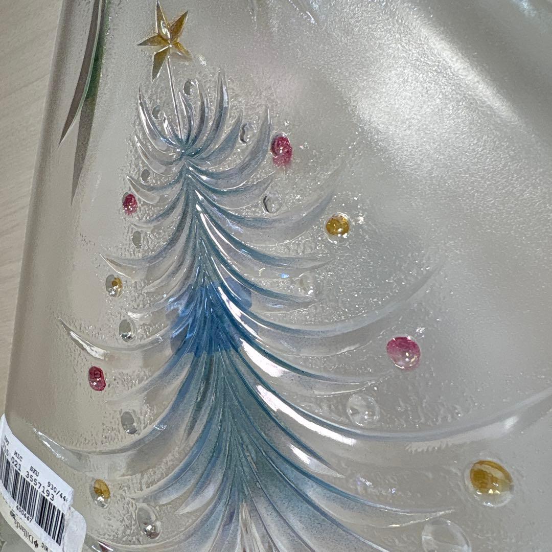 クリスマス プレート皿クリスマスツリーUSAで購入 飾りMIKASAガラス置き物