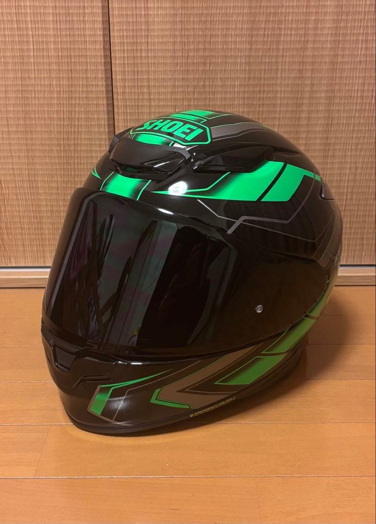 SHOEI Z-8フルフェイスヘルメット ブラック/グリーン