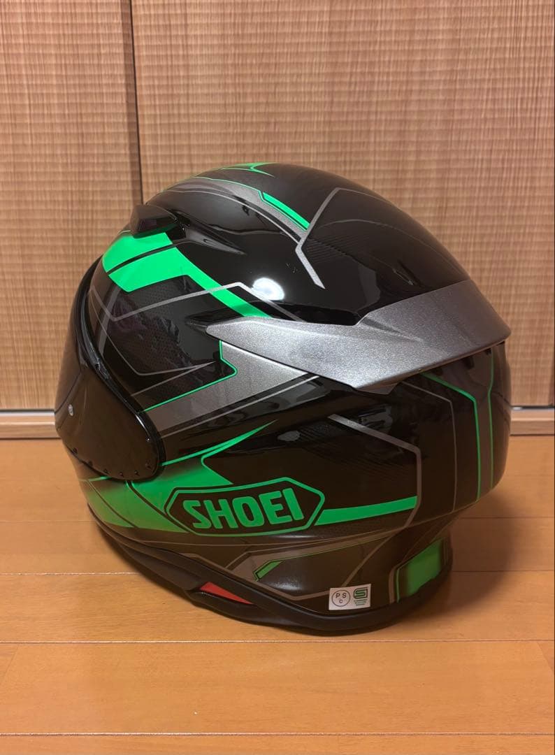 SHOEI Z-8フルフェイスヘルメット ブラック/グリーン