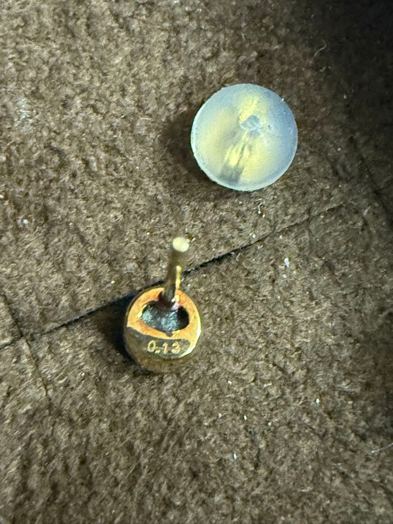 ダイヤモンド　ピアス　ジュエリーツツミ　片耳のみ0.13ct