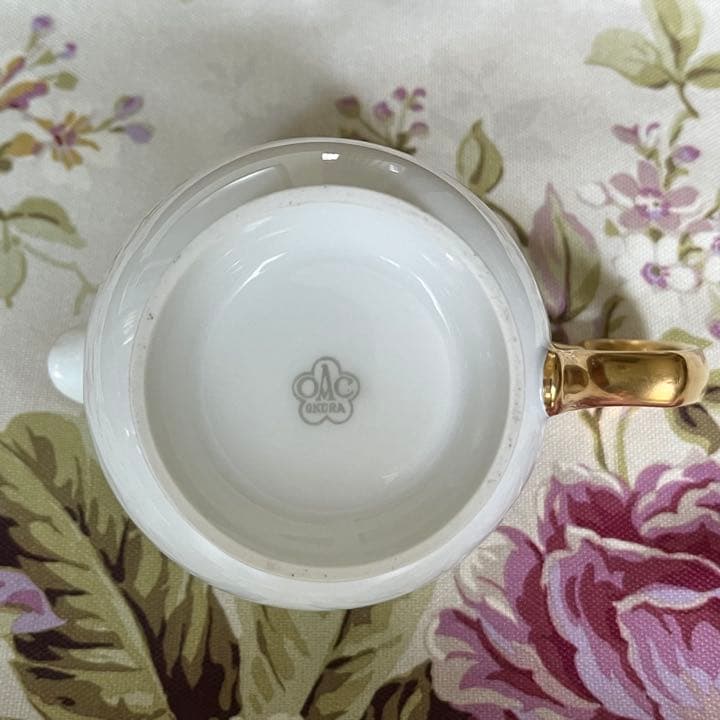 【ビンテージ】大倉陶園★柊ヒイラギ★ミルクジャグ