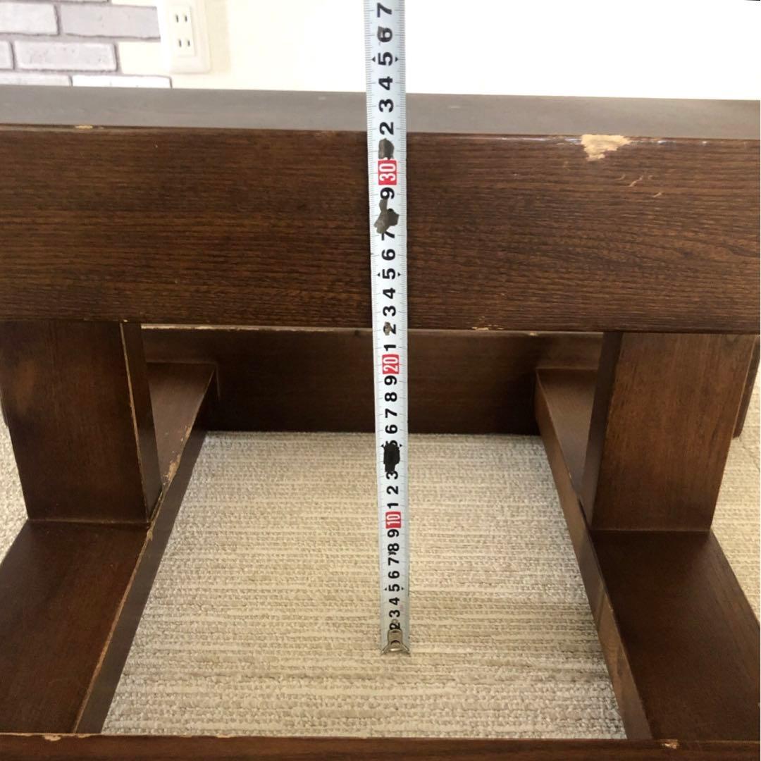 一枚板 ダイニングテーブル用 木製脚 ダークブラウン