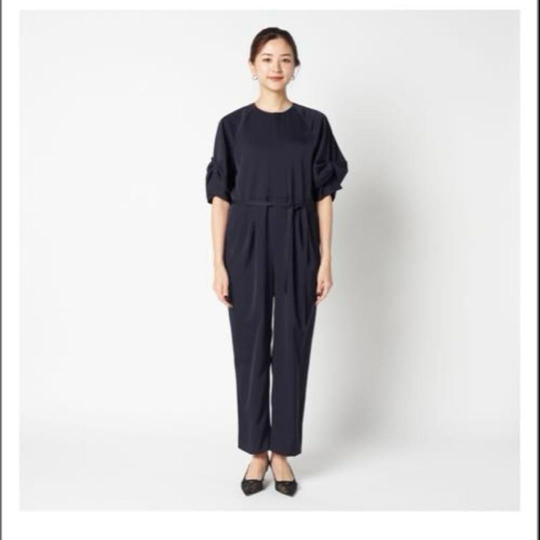 ネイビー オールインワン ドルマンスリーブ