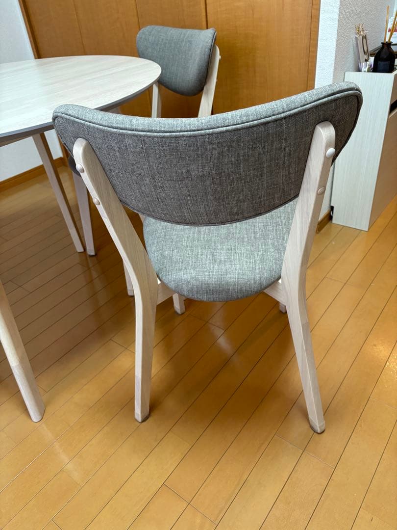 大阪市内引き取り限定 【24年3月購入】LOWYA北欧風ダイニングテーブルセット