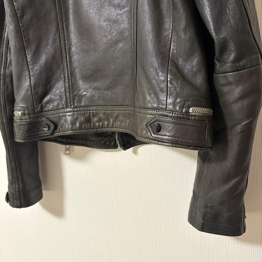 極美品　ALLSAINTS オールセインツ　本革　ライダース　ブラック　ダブル