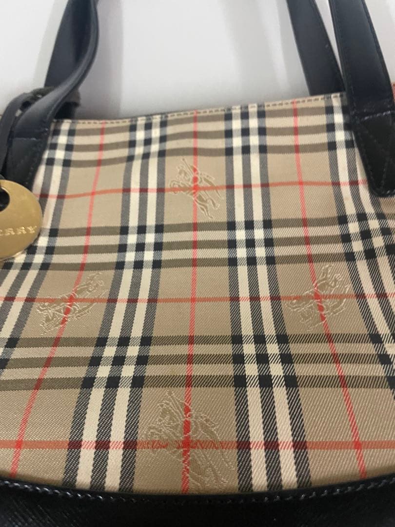 ❷美品 バーバリー バッグ チェック柄 大人気シリーズ