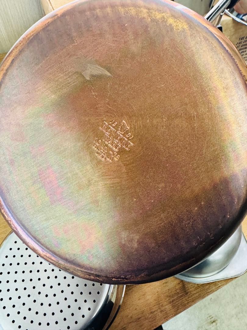 REVERE WEAR 銅底 フライパン 鍋 8点セット USA 炊事 家庭用