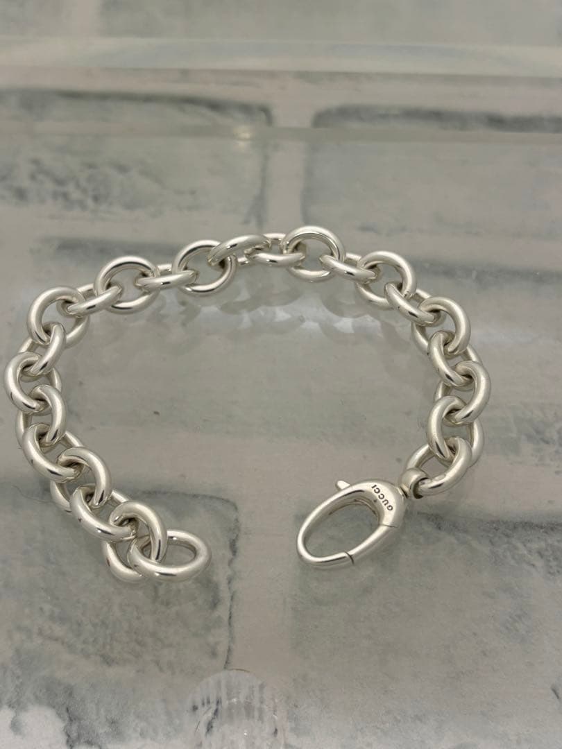 超美品　オールドグッチ　GUCCI ヘビー　リンクチェーン　ブレスレット