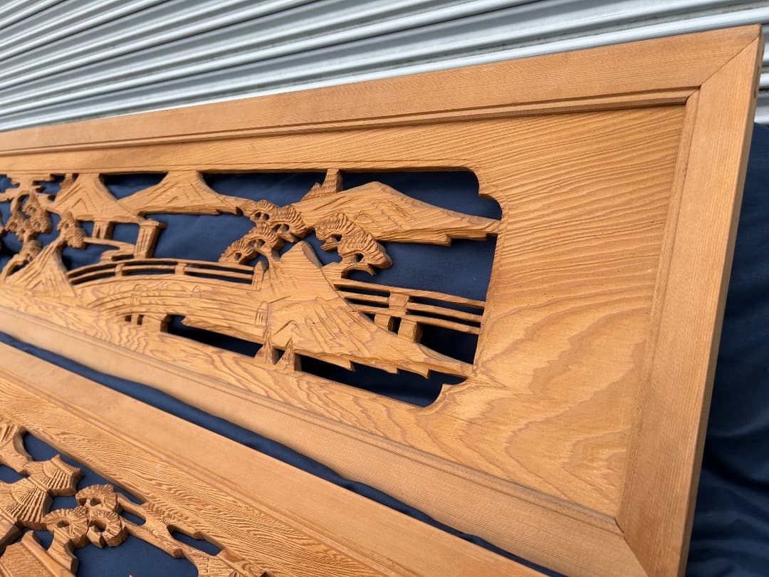 【中古品】 欄間 2枚