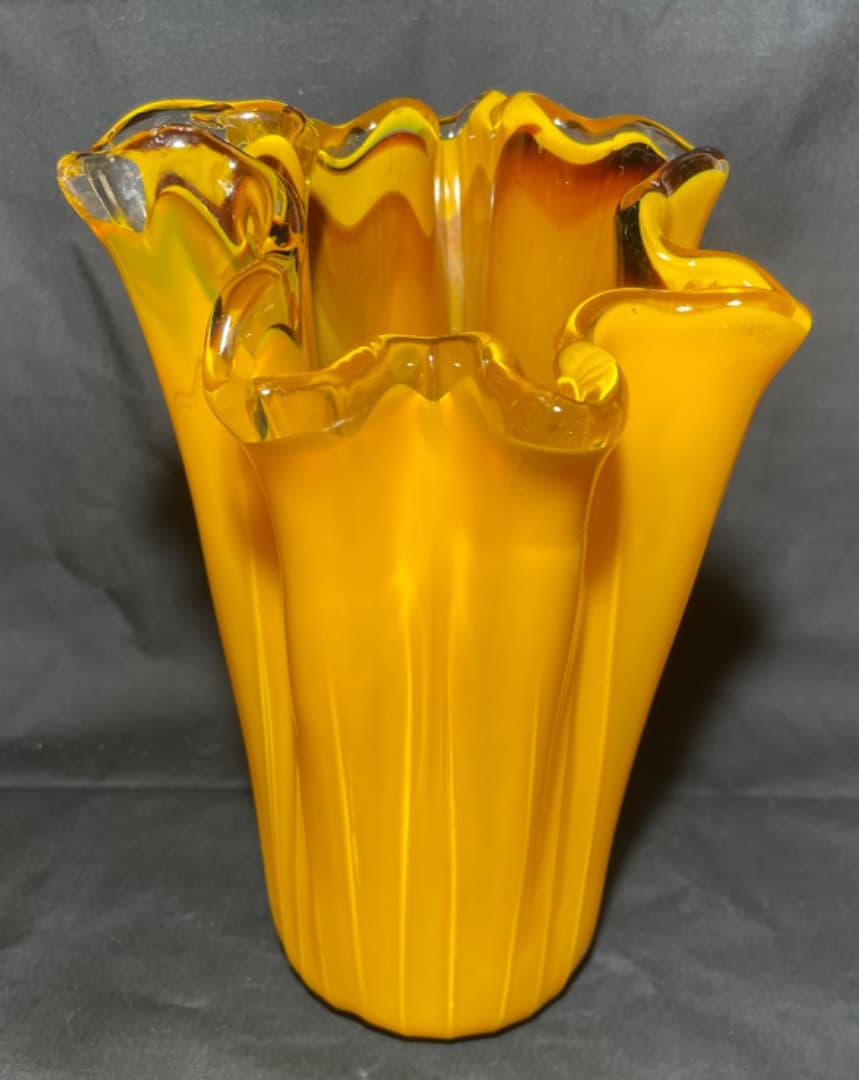 イタリア ガラス 花瓶