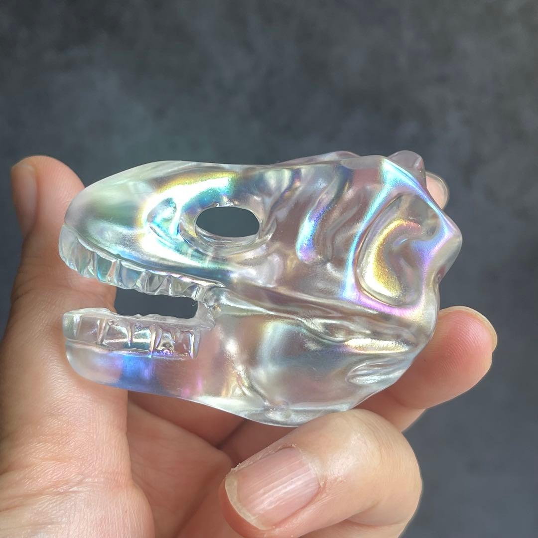 オーロラ クォーツ クリアクォーツ 恐竜