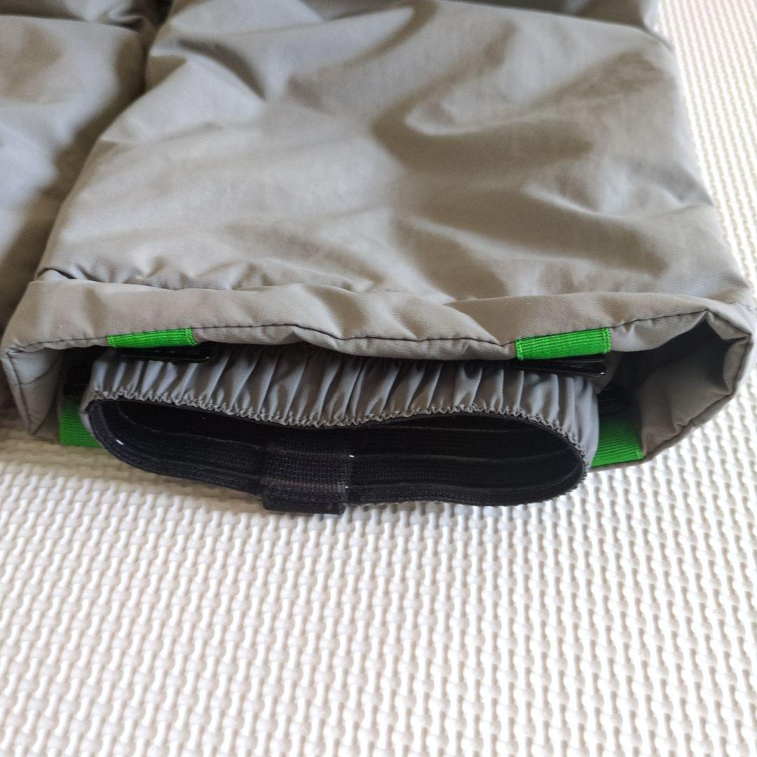 美品　montbell子ども用スキーウェアセット（青と灰色）