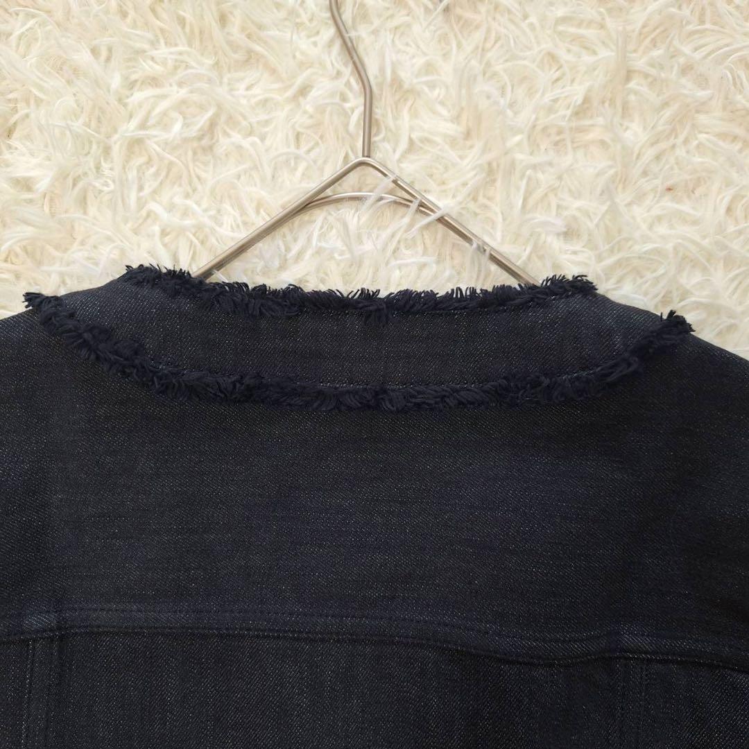 美品✨ FOXEY フォクシー 近年モデル デニムノーカラージャケット