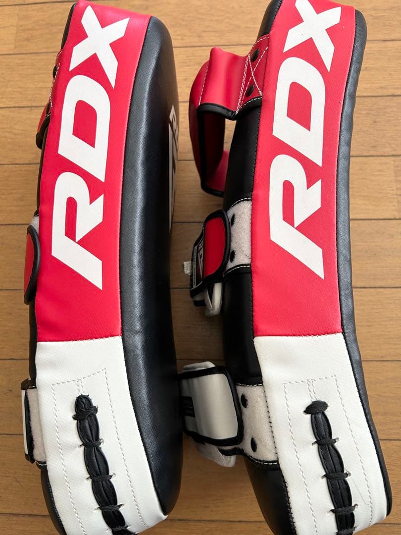 RDX 空手 ボクシング キックミット 2個セット 黒 赤